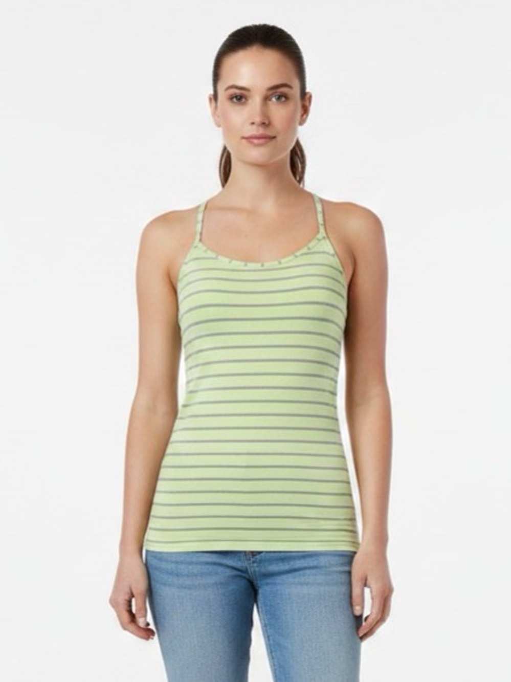 Lululemon | Stripes Tank Top | Yellow/Gray | Size 6